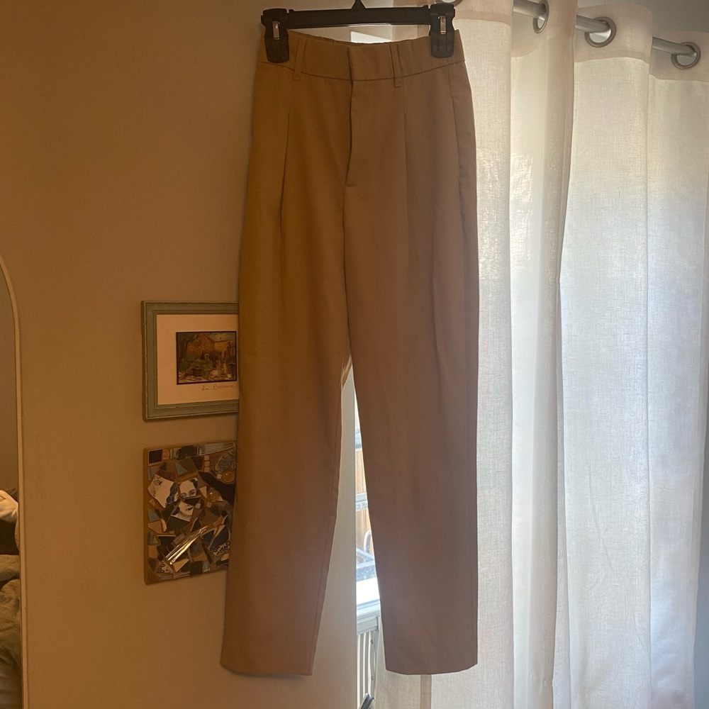 Zara tan trouser pant